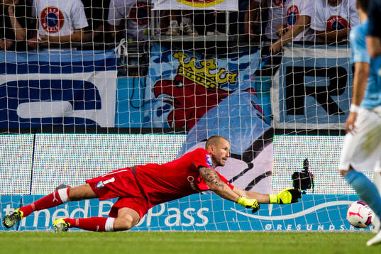 Malmö FFs målvakt Johan Wiland