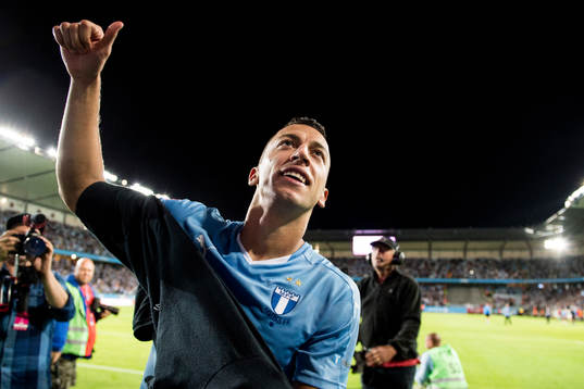 Malmö FFs Nikola Djurjic jublar