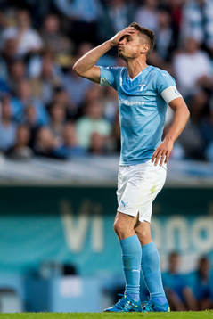 Malmö FFs Markus Rosenberg deppar