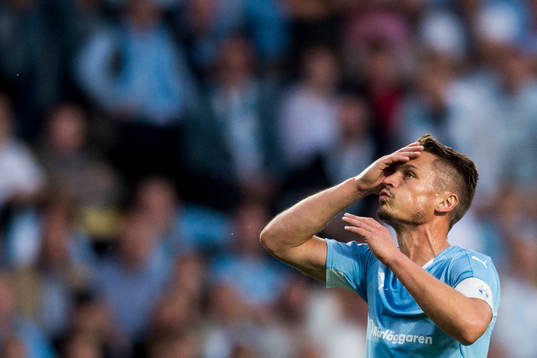 Malmö FFs Markus Rosenberg deppar