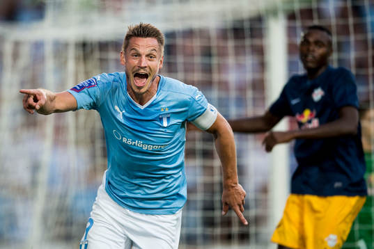Malmö FFs Markus Rosenberg jublar