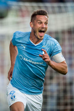 Malmö FFs Markus Rosenberg jublar