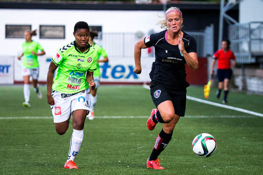 Kristianstads Ida Rebecca Guehai i löpduell med Göteborgs