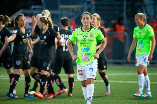 Kristianstads Amanda Edgren deppar