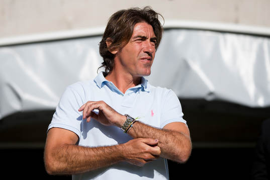 Belenenses tränare Ricardo Sá Pinto innan fotbollsmatchen