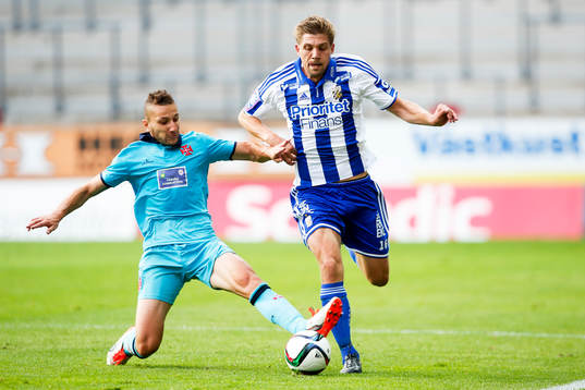 Belenenses André Sousa och IFK Göteborgs Mikael Boman