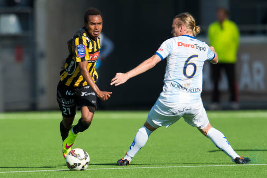 Häckens Nasiru Mohammed och Gefles Jesper Florén