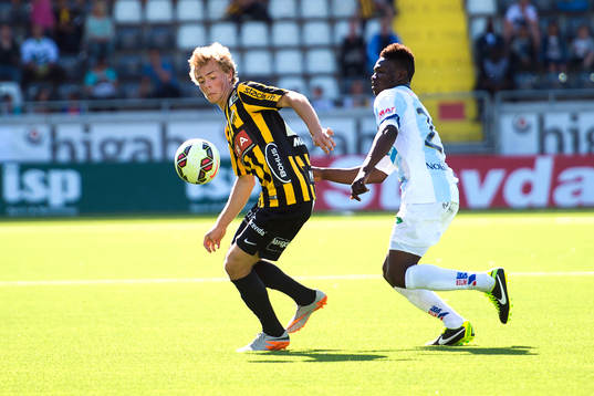 Häckens Adam Andersson och  Gefles Kvame Bonsu