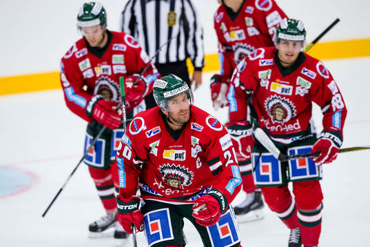 Frölundas Joel Lundqvist jublar