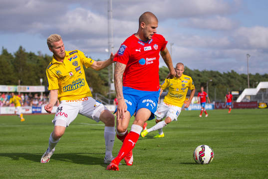 Falkenbergs Per Karlsson och Helsingborgs Robin Simovic