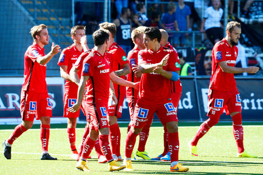 Norrköpings Christoffer Nyman jublar