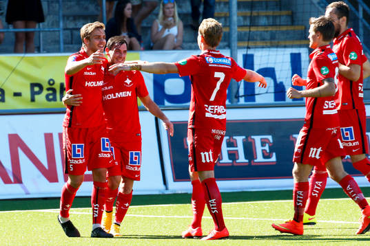 Norrköpings Christoffer Nyman jublar