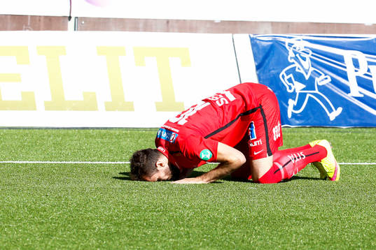 Norrköpings Emir Kujovic jublar
