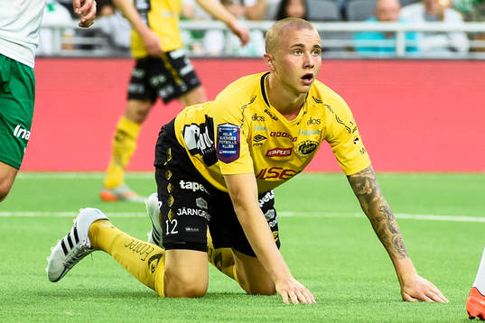 Elfsborgs Sebastian Holmén deppar