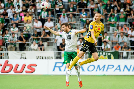 Hammarbys Måns Söderqvist och Elfsborgs Sebastian Holmén
