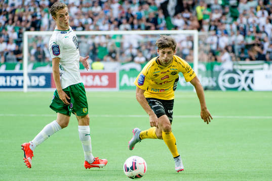 Hammarbys Fredrik Torsteinbö och Elfsborgs Arber Zeneli