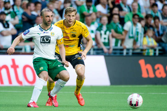 Hammarbys Kennedy Bakircioglu och Elfsborgs Niklas