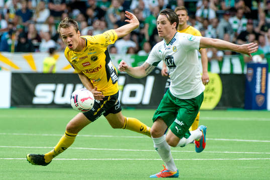 Elfsborgs Viktor Prodell och Hammarbys Hammarbys Johan