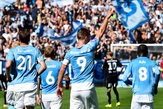 Malmö FFs Markus Rosenberg jublar
