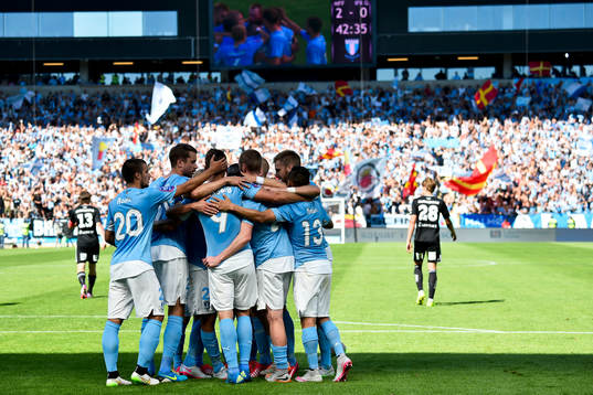 Malmö FFs Markus Rosenberg jublar