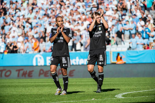 IFK Göteborgs Haitam Aleesami och Mikael Boman deppar