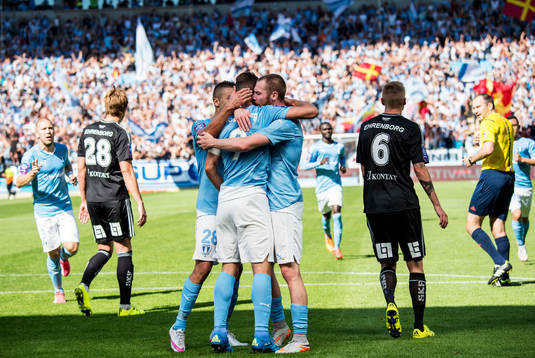 Malmö FFs Markus Rosenberg, Jo Inge Berget och Nikola