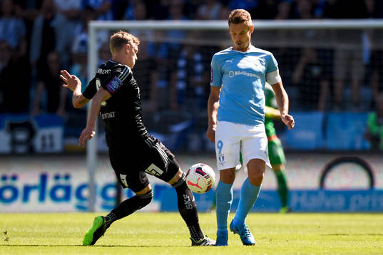 Malmö FFs Markus Rosenberg och IFK Göteborgs Sören Rieks