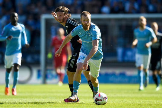 IFK Göteborgs Gustav Svensson och Malmö FFs Jo Inge Berget
