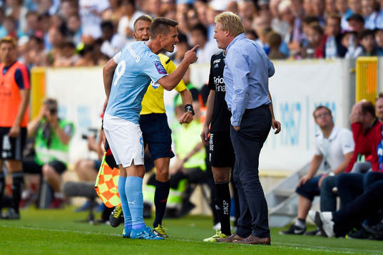 Malmö FFs Markus Rosenberg är irriterad på IFK