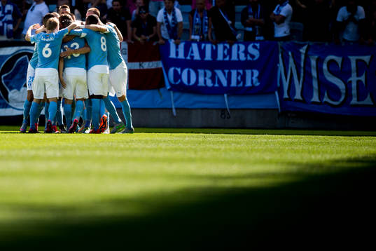 Malmö FFs spelare jublar