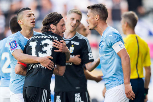 IFK Göteborgs Gustav Svensson och Malmö FFs Nikola