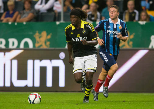 s Mohamed Bangura och Djurgårdens Kerim Mrabti