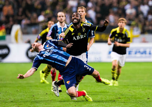 s Henok Goitom och Djurgårdens Fredrik Stenman