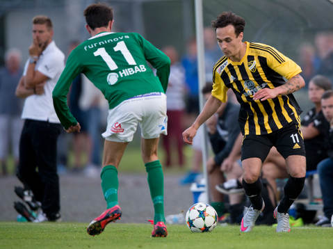 s Liridon Ahmeti i matchen i division 2 mellan IFK