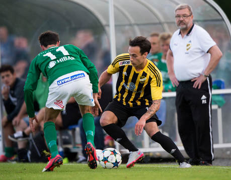 s Liridon Ahmeti i matchen i division 2 mellan IFK