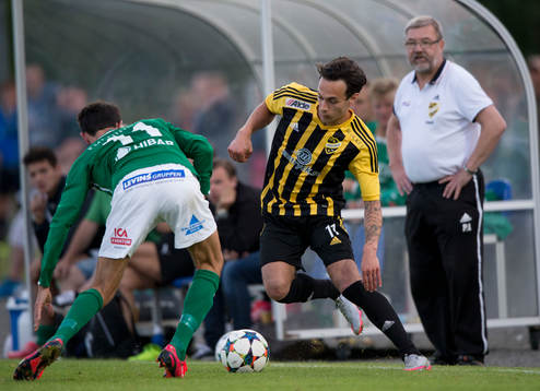 s Liridon Ahmeti i matchen i division 2 mellan IFK