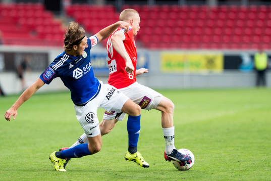 Sundsvalls Dennis Olsson och Kalmars Tobias Eriksson
