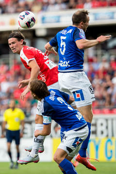 Kalmars Marcus Antonsson och Sundsvalls Dennis Olsson och