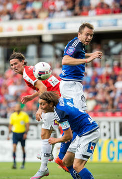 Kalmars Marcus Antonsson och Sundsvalls Dennis Olsson  och