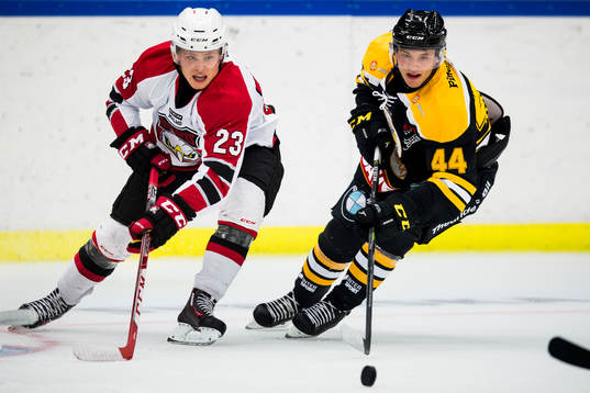 Malmö Redhawks Christoffer Forsberg och Panterns Erik