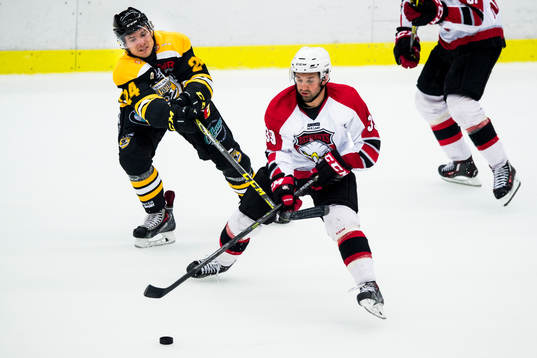 Panterns Pontus Netterberg och Malmö Redhawks Eric