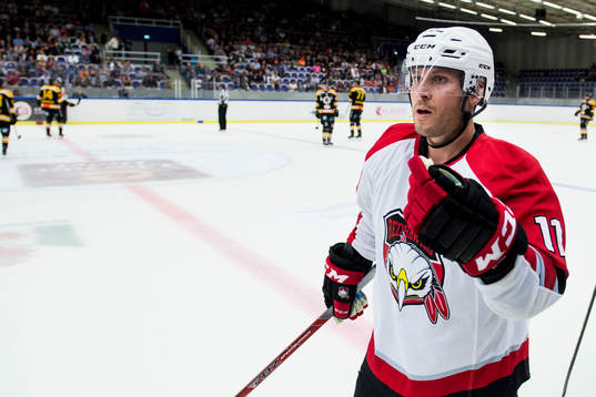Malmö Redhawks Joey Tenute jublar