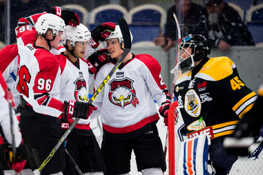 Malmö Redhawks Kim Rosdahl, Björn Svensson och