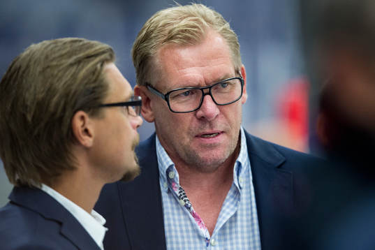 Malmö Redhawks tränare Björn Hellkvist och VD och