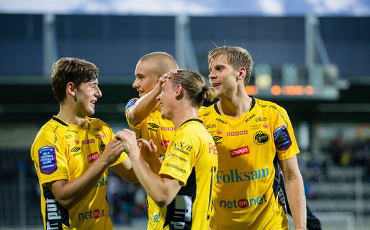 Elfsborgs spelare firar segern