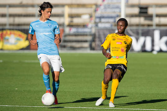Elfsborgs Mohamud Guyo och Malmö FFs Emin Karaman