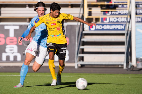 Elfsborgs Rami Kaib och Malmö FFs Oliver Stojanovic Fredin