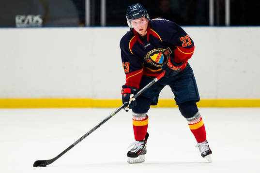 Djurgårdens Linus Hultström med pucken