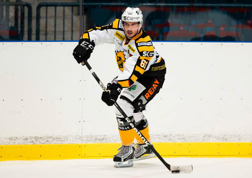 Skellefteås Fredrik Lindgren med pucken