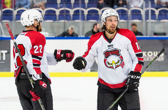Malmö Redhawks Jeremias Augustin och Andreas Thuresson